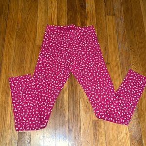 Old Navy floral leggings for girl size XL color wine